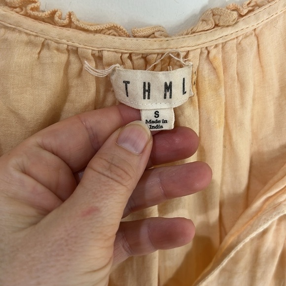 THML Tie Dyed Tiered Boho Midi Dress Size Small - Picture 7 of 16